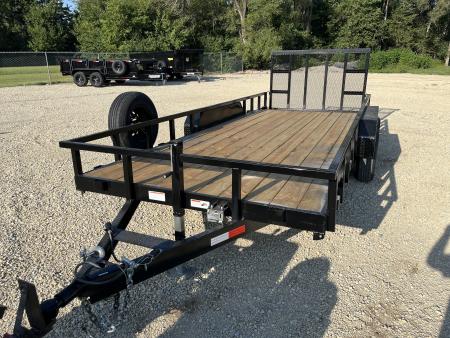 New 2026 Stag Trailers 82x18 Dovetail 10K Utility Trailer