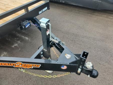 New 2026 Down 2 Earth Trailers 7X20 TA 10000 LB GVWR Equipment Trailer WITH STAND UP RAMPS