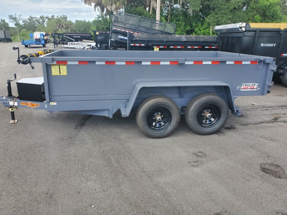 New 2026 DOWN 2 EARTH 24" SIDES 6x12 TA 10000 lb gvwr Dump Trailer with tarp