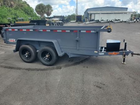 New 2026 DOWN 2 EARTH 24" SIDES 6x12 TA 10000 lb gvwr Dump Trailer with tarp