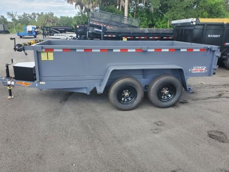 New 2026 DOWN 2 EARTH 24" SIDES 6x12 TA 10000 lb gvwr Dump Trailer with tarp