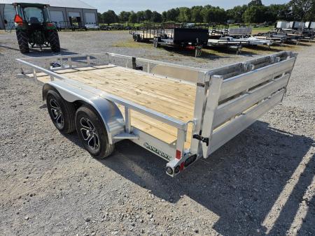 New 2027 Load Trail 83X14 TANDEM 7K ALUMINUM UTILITY W/BI-FOLD GATE & WOOD FLOOR