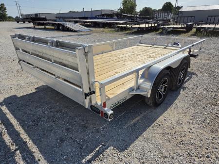 New 2027 Load Trail 83X14 TANDEM 7K ALUMINUM UTILITY W/BI-FOLD GATE & WOOD FLOOR