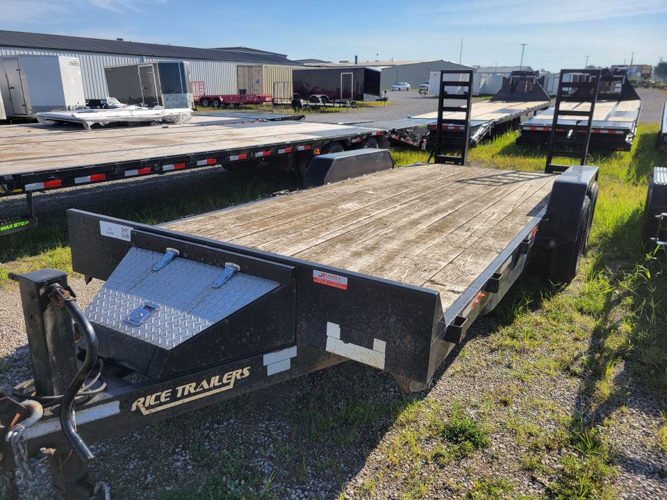 Used 2014 Rice Trailers 7x18+2 Equipment Trailer