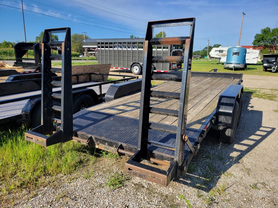 Used 2014 Rice Trailers 7x18+2 Equipment Trailer