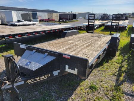 Used 2014 Rice Trailers 7x18+2 Equipment Trailer