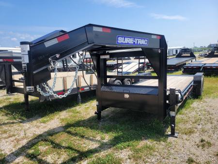 Used 2022 Sure-Trac 7x18+4 Gooseneck Tilt Trailer