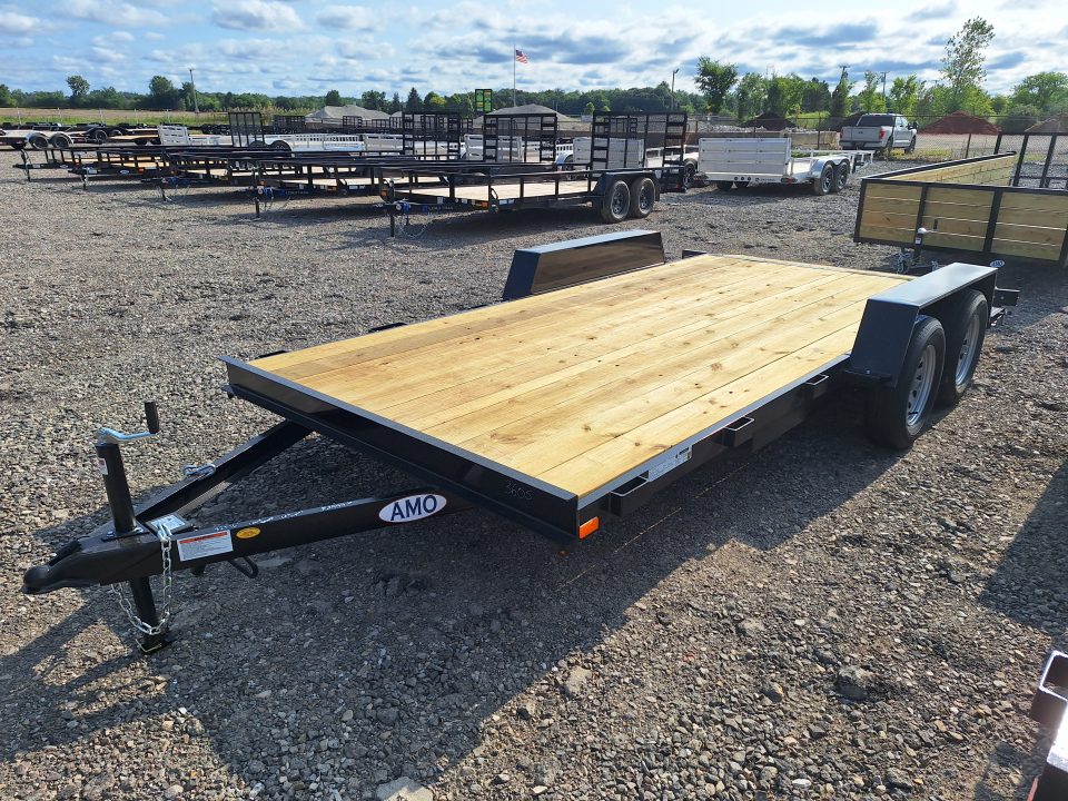 New 2027 AMO 82x16 Car Hauler W/ Led Lights & 1 Axle Brake