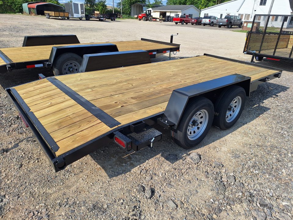 New 2027 AMO 82x16 Car Hauler W/ Led Lights & 1 Axle Brake