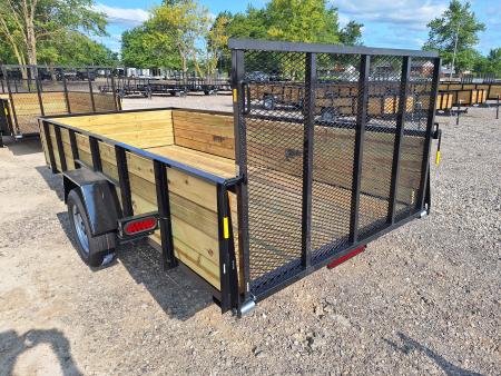 New 2027 AMO 76x14 High Woodside Utility Trailer W/ Led Lights & Spring Assist Gate