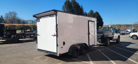 New 7 x 14 Look ST DLX Cargo 7k ***White Blackout Package