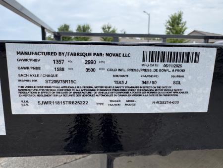 New 2026 H&H Trailers RS8214-030 Utility Trailer