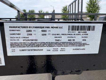 New 2026 H&H Trailers RS8214-050 Utility Trailer