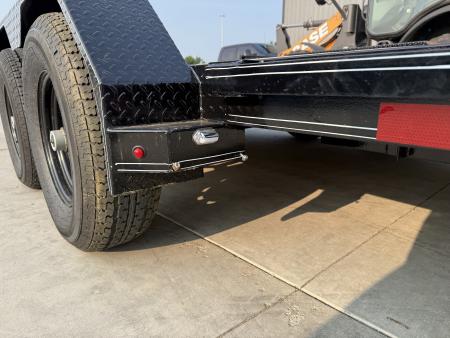New NEW 2027 Double A 20’ flatbed Equipment Trailer 2-5200 lb axles=10K, dovetail, Slide In Ramps