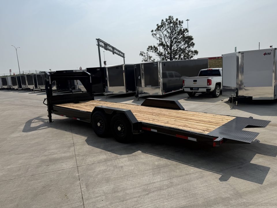 New 2026 Double A GOOSENECK 24 ft=POWER Tilt HEAVY DUTY 14K Trailer