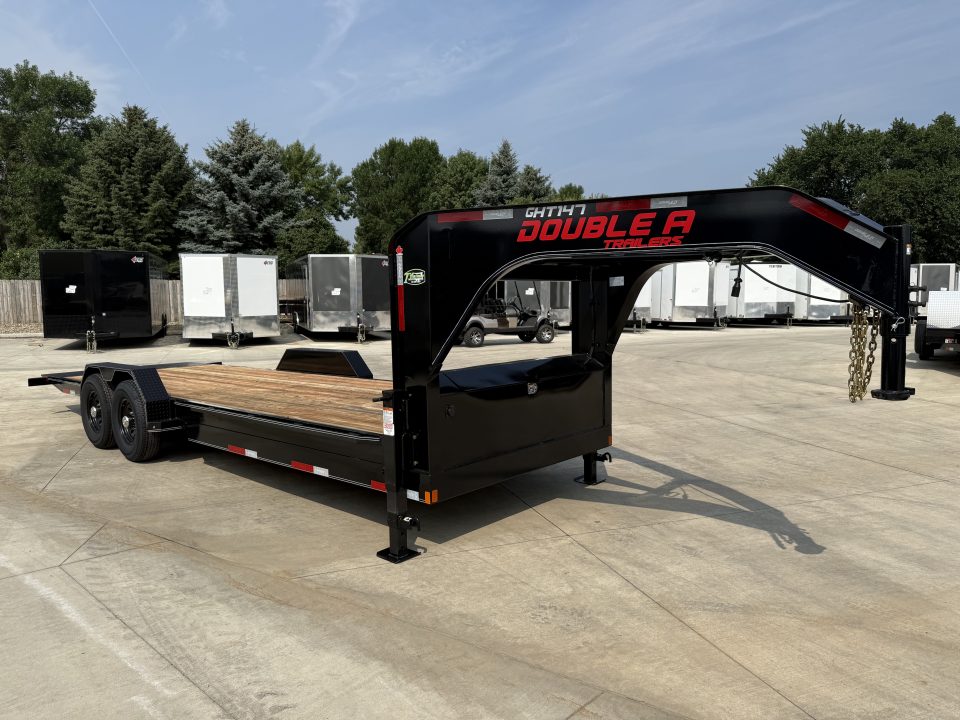 New 2026 Double A GOOSENECK 24 ft=POWER Tilt HEAVY DUTY 14K Trailer