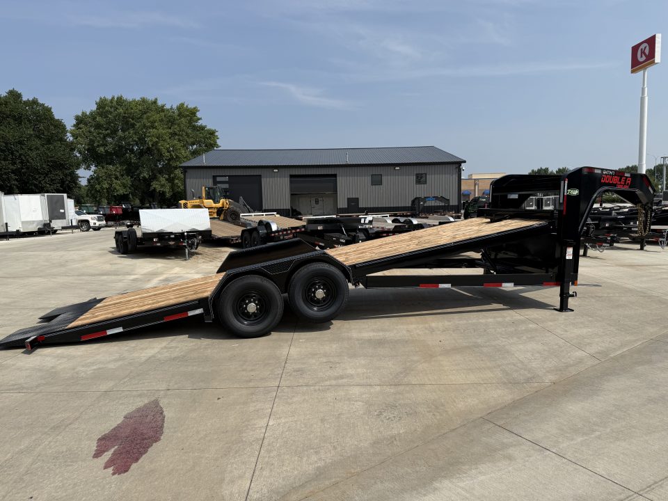 New 2026 Double A GOOSENECK 24 ft=POWER Tilt HEAVY DUTY 14K Trailer