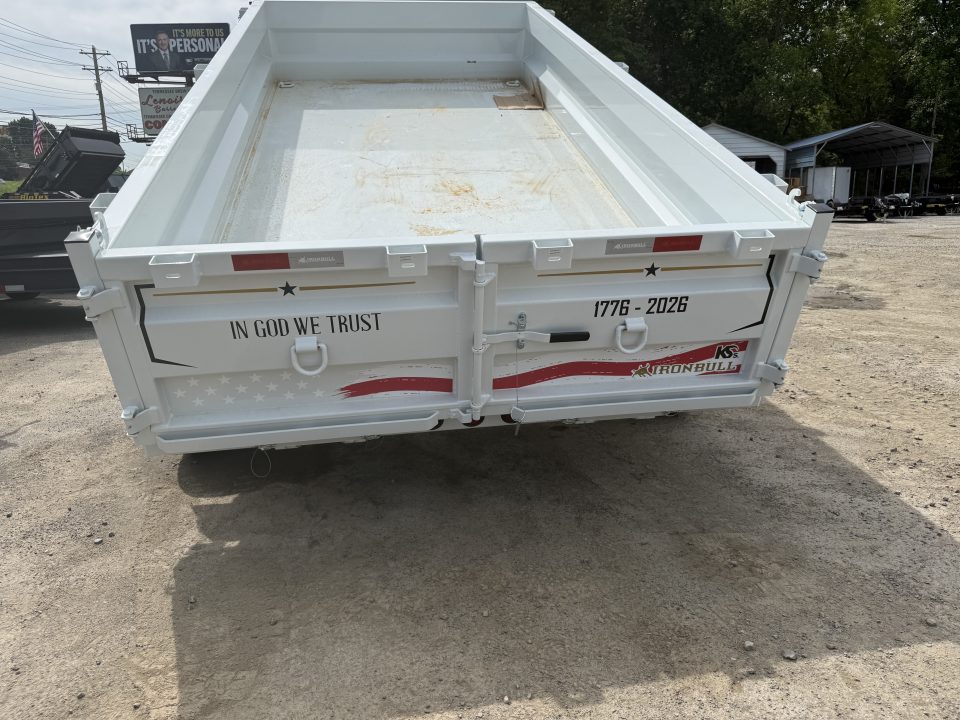 New 2026 Iron Bull 14K DWB 83X14 250TH EDITION Dump Trailer