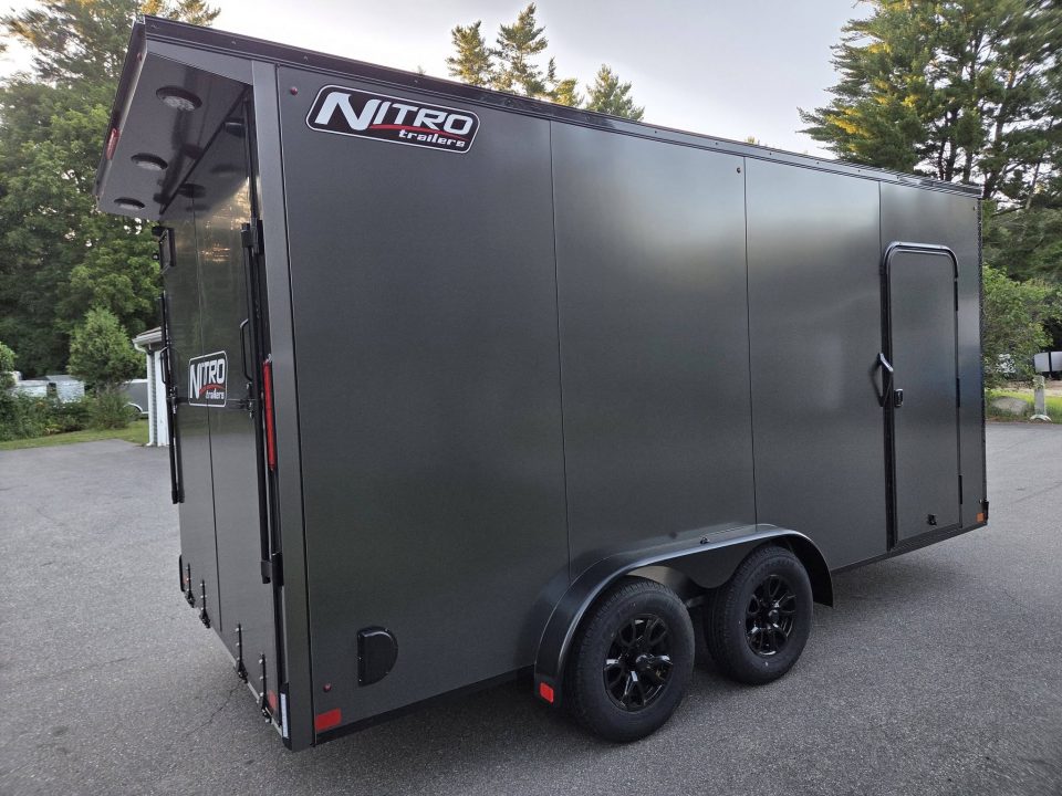New 2026 Nitro 7.5x16 aluminum cargo trailer with spoiler and upgrades Cargo / Enclosed Trailer