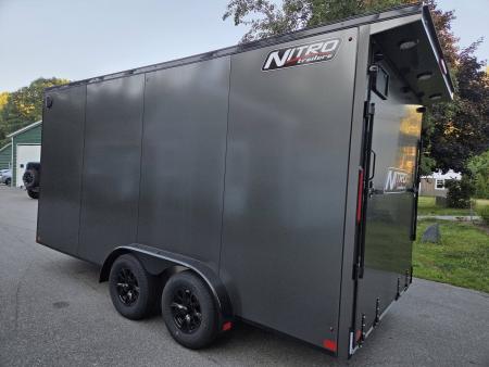 New 2026 Nitro 7.5x16 aluminum cargo trailer with spoiler and upgrades Cargo / Enclosed Trailer