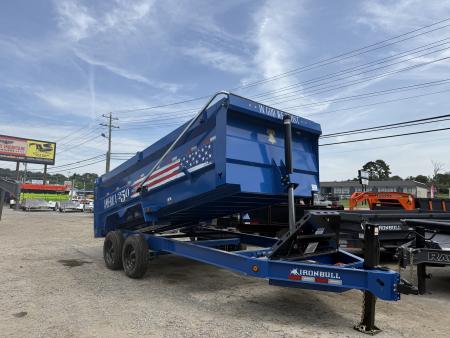 New 2026 Iron Bull 16K DWB 83X16 TELE 48'' SIDES HYD JACK 250TH EDITION Dump Trailer