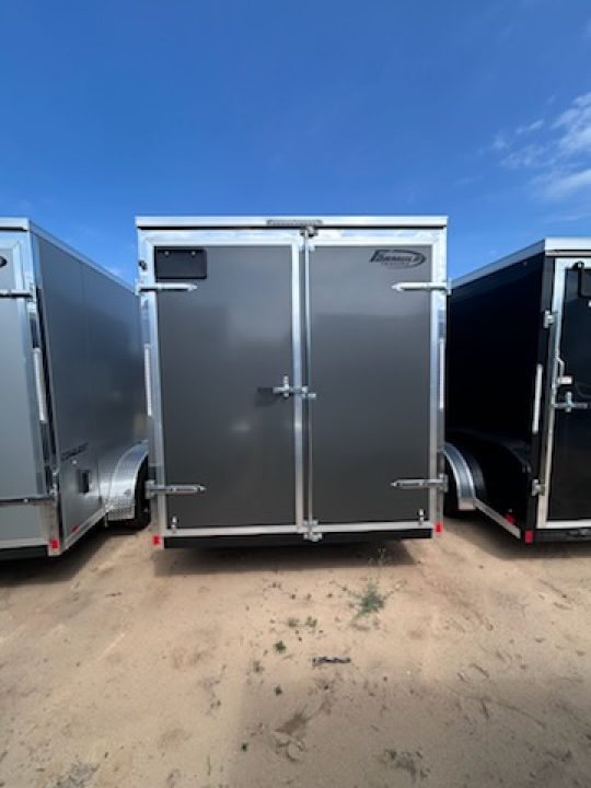 New 2026 Formula Trailers 7x14 CHARCOAL W/Barn Door Cargo / Enclosed Trailer