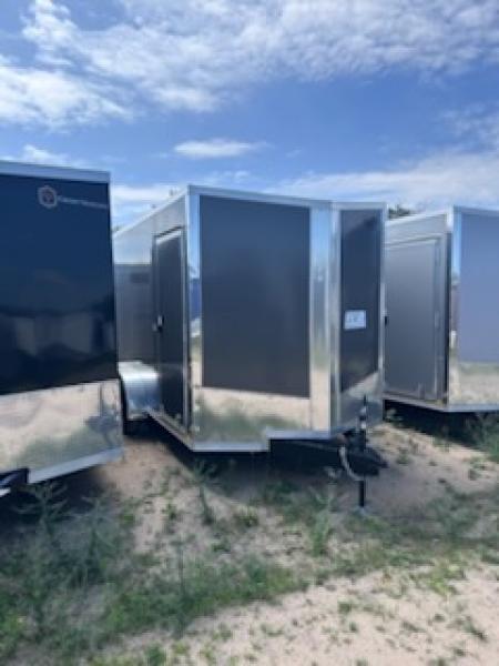 New 2026 Formula Trailers 7x14 CHARCOAL W/Barn Door Cargo / Enclosed Trailer