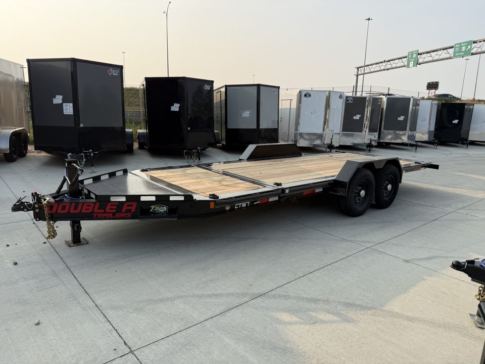 New 2027 Double A 20 ft=16 ft Tilt + 4 ft flat Gravity Tilt HEAVY DUTY 16K Trailer