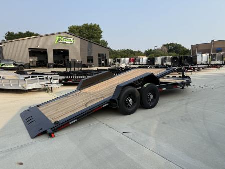 New 2027 Double A 20 ft=16 ft Tilt + 4 ft flat Gravity Tilt HEAVY DUTY 16K Trailer