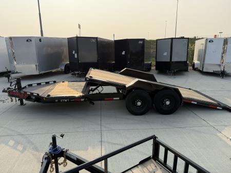 New 2027 Double A 20 ft=16 ft Tilt + 4 ft flat Gravity Tilt HEAVY DUTY 16K Trailer