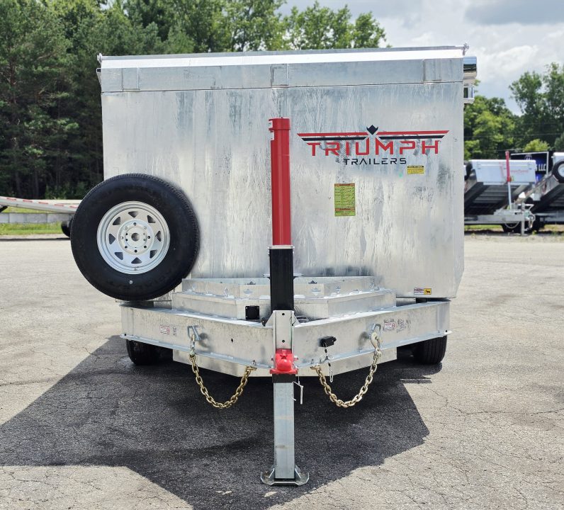 New 82 X 14 GALVANIZED 7 K AXLE DUMP TRAILER HYDRAULIC JACK SPARE INCLUDED 2026 TRIUMPH