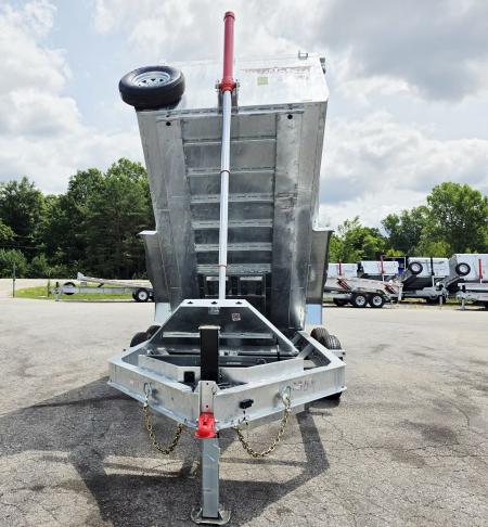 New 82 X 14 GALVANIZED 7 K AXLE DUMP TRAILER HYDRAULIC JACK SPARE INCLUDED 2026 TRIUMPH