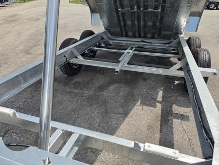 New 82 X 14 GALVANIZED 7 K AXLE DUMP TRAILER HYDRAULIC JACK SPARE INCLUDED 2026 TRIUMPH