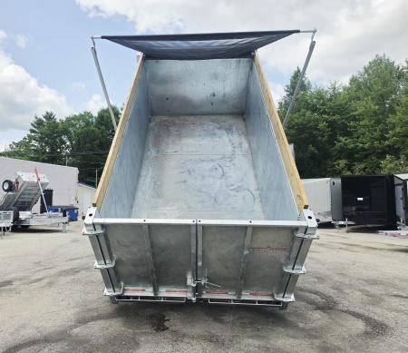 New 82 X 14 GALVANIZED 7 K AXLE DUMP TRAILER HYDRAULIC JACK SPARE INCLUDED 2026 TRIUMPH