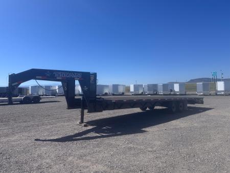 Used 2014 Titan Trailer 30' WideGlide Flatbed Trailer