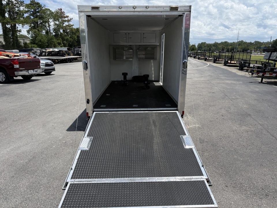 Used GANS714TA2 2021 Cargo Mate 7'X14' Enclosed Motorcycle Trailer