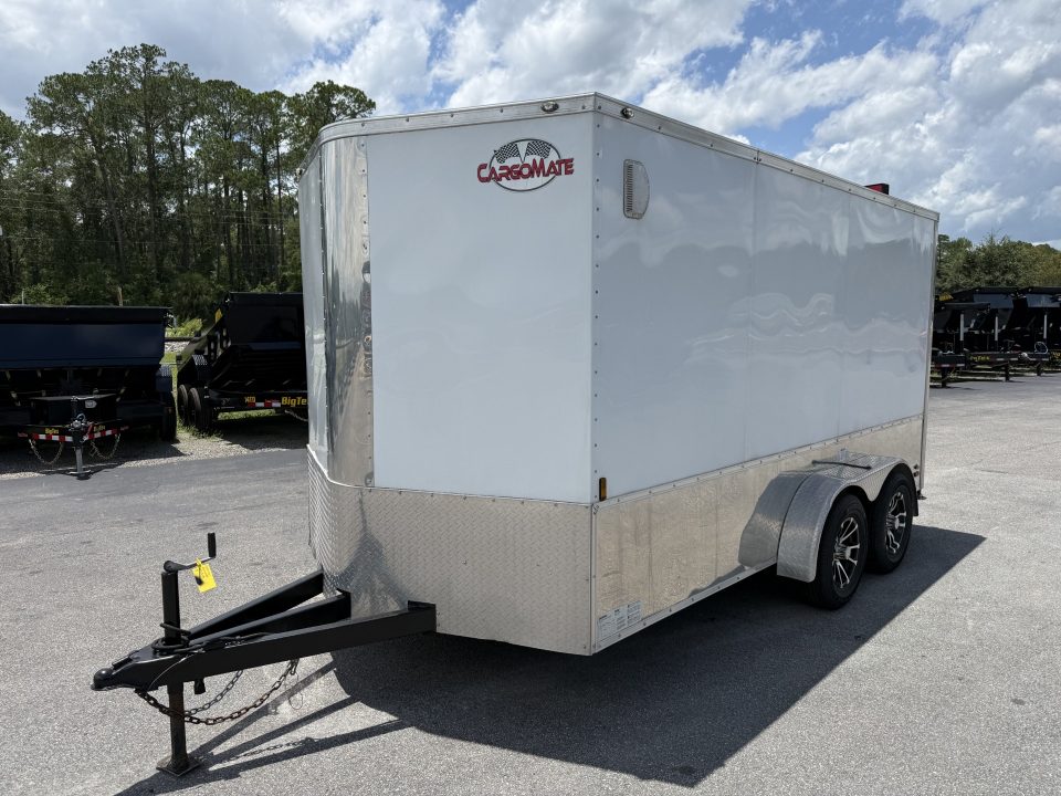 Used GANS714TA2 2021 Cargo Mate 7'X14' Enclosed Motorcycle Trailer