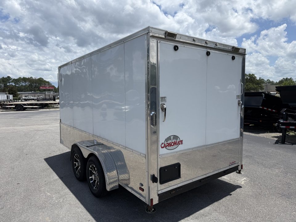 Used GANS714TA2 2021 Cargo Mate 7'X14' Enclosed Motorcycle Trailer