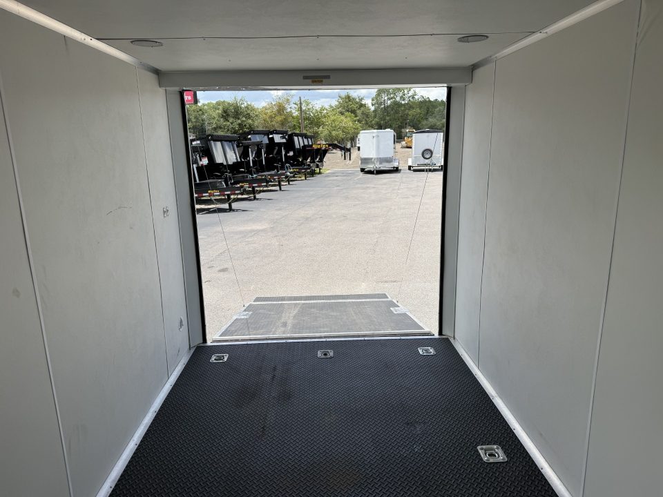 Used GANS714TA2 2021 Cargo Mate 7'X14' Enclosed Motorcycle Trailer
