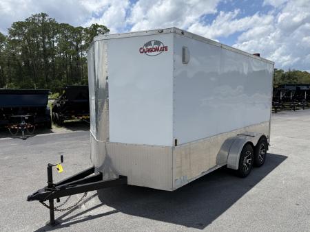 Used GANS714TA2 2021 Cargo Mate 7'X14' Enclosed Motorcycle Trailer