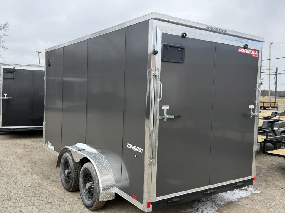 New 2026 FORMULA TRAILERS 7 x 14 Cargo / Enclosed Trailer with 7ft Interior with Ramp Door - UPGRADED MODEL