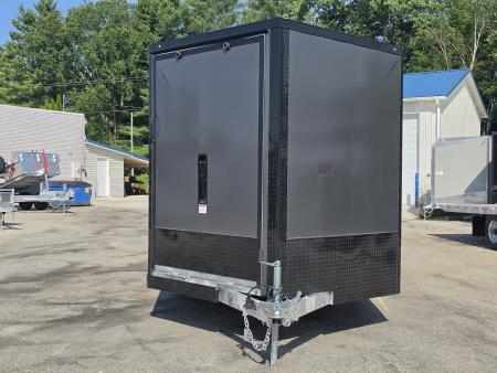 New 8 X 22 CAR HAULER ENCLOSED W / 48"FRONT DROP-DOWN DOOR 5200# AXLES ALL ALUMINUM 2026 LIGHTNING