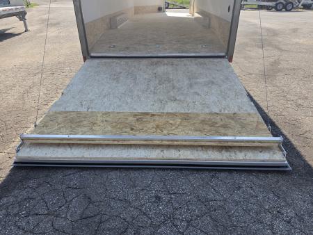 New 8 X 22 CAR HAULER ENCLOSED W / 48"FRONT DROP-DOWN DOOR 5200# AXLES ALL ALUMINUM 2026 LIGHTNING