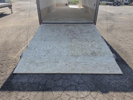 New 8 X 22 CAR HAULER ENCLOSED W / 48"FRONT DROP-DOWN DOOR 5200# AXLES ALL ALUMINUM 2026 LIGHTNING