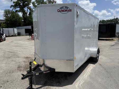 Used USED GANS612SA CARGO MATE 6' X 12' ENCLOSED CARGO TRAILER W/ DOUBLE REAR DOORS & SIDE DOOR