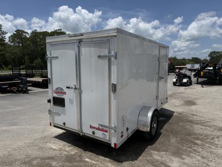 Used USED GANS612SA CARGO MATE 6' X 12' ENCLOSED CARGO TRAILER W/ DOUBLE REAR DOORS & SIDE DOOR