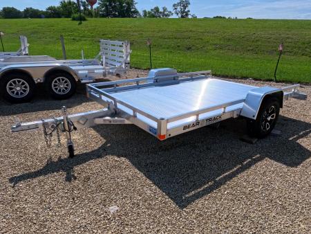New 2026 Bear Track 81 X 128 Tilt Aluminum Utility Trailer with 3500# Torsion Axle