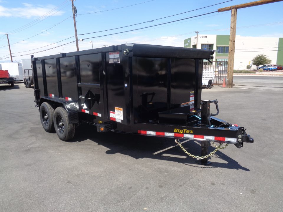 New 2027 Big Tex Trailers * 14LP-14 P4 * 14Ft 4Ft-Side Heavy Duty Ultra Low Profile 14k Dump Trailer w/ 4Ft Sides