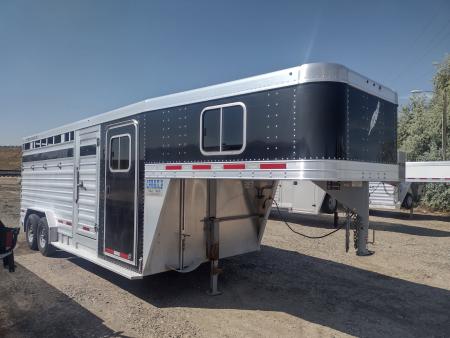 Used 2018 Featherlite Trailers 20' Stock / Stock Combo Trailer