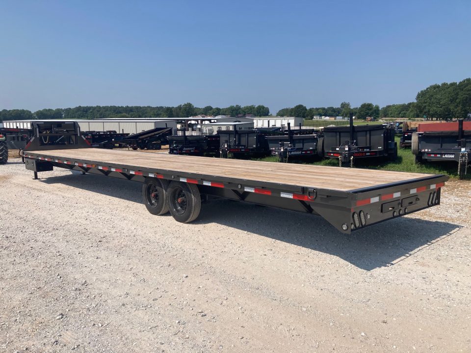 New 2027 MAXX-D 102x40 TANDEM 12K GN W/ SLIDE IN RAMPS, RATCHET RAIL AND TORQUE TUBE Flatbed Trailer